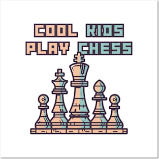 Chess Chessmen Chessboxing Gift for Cool Kids Posters and Art